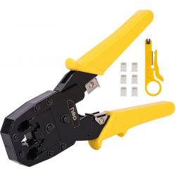 Deli EDL2468 Ethernet crimper Επαγγελματική πρέσα τηλεφωνικών φις δικτύου